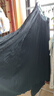 獨束大碼女裝肌理感飄逸半身裙2025夏裝新款高腰松緊顯瘦微胖半裙 靜謐黑 XL （尺碼：3） 曬單實(shí)拍圖