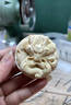 猛犸象牙龍牌吊墜手工雕刻冰料滿紋血透圓牌手把件雙龍護身符掛件 龍牌【備注要的款式】 曬單實拍圖