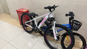 喜德盛兒童自行車(chē)小王子變速車(chē)7速青少年學(xué)生通勤運動(dòng)騎行單車(chē) 白粉色  曬單實(shí)拍圖
