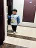 吉姆沃克兒童罩衣秋冬季外穿防水防臟男女寶寶吃飯圍兜輔食圍裙條絨反穿衣 萌熊摘星【條絨防臟】 100碼16#（建議2周歲-3周歲） 曬單實(shí)拍圖