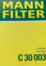 曼牌（MANNFILTER）空氣濾清器空氣濾芯空濾C30003寶馬730i/523Li/520Li/528Li/530Li 曬單實(shí)拍圖