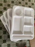 貝萊恩A5食品級密胺餐具分格餐盤(pán)學(xué)校機關(guān)食堂多格盤(pán)子飯盤(pán)快餐盤(pán)分餐盤(pán) 14英寸8014 六格餐盤(pán)【加厚款】 曬單實(shí)拍圖