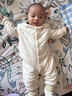 babylove【彩虹全能衣】嬰兒連體衣秋冬寶寶恒溫薄夾棉羊毛保暖哈衣爬服 曬單實(shí)拍圖