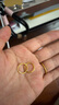 金至尊（3DG Jewellery） 黃金耳環(huán)圓形素圈光面999足金耳飾自戴送媽媽老婆女神節禮物計價(jià) 簡(jiǎn)約圓-金重1.29克-EB01010822 曬單實(shí)拍圖