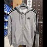 adidas休閑舒適寬松加絨連帽夾克外套男女秋冬阿迪達斯官方輕運動 中麻灰   XS 曬單實拍圖