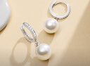 老鳳祥 S925純銀珍珠耳釘女生耳環(huán)耳飾耳墜生日禮物送女友送老婆 【金色*八倉發(fā)貨】*當/次日達-時(shí)尚珍珠耳環(huán) 曬單實(shí)拍圖