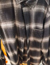 優(yōu)衣庫男裝女裝法蘭絨格子襯衫長(cháng)袖襯衣休閑薄外套25秋冬480768 09 黑色 M /170/92A 曬單實(shí)拍圖