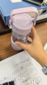 北鼎（Buydeem）茶水分離玻璃水杯高顏值車載便攜隨手杯辦公室泡茶杯淺衫綠470ml 曬單實拍圖