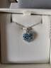 施華洛世奇 IDYLLIA E HEART項鏈愛(ài)心女 果藍心動(dòng) 藍色 5687624 曬單實(shí)拍圖
