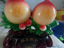 森木桐壽桃桌面擺件祝壽吉祥禮物送老人長(cháng)輩爺爺奶奶60 70 80歲生日 福壽雙全粉色大號長(cháng)38高30厘米 曬單實(shí)拍圖