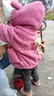 G.DUCKKIDS小黃鴨兒童加絨外套秋冬嬰兒衣服中小童加厚棉衣男女寶寶毛毛衣 綠色 80 尺碼6-12月【75-85cm】 曬單實(shí)拍圖