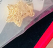 中國黃金（CHINA GOLD）繞線星星黃金項鏈女款五角星足金吊墜掛墜中秋節(jié)生日禮物送女友 【今/次日達】繞線星星吊墜+S925銀鏈 約1g 曬單實拍圖
