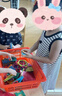 ASK JUNIOR25夏季兒童連裙子小童波浪條紋撞色無(wú)袖背心裙女童背后大翅膀 曬單實(shí)拍圖