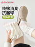 古今（GUJIN）5雙裝襪子女士中筒襪夏季薄款純棉白色長(zhǎng)襪女夏天堆堆襪月子襪 曬單實(shí)拍圖