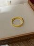 金至尊（3DG Jewellery）黃金戒指光面活口999足金戒指結婚三金男女款生日禮物計價(jià) 男款-金重6.82克（以實(shí)際克重多退少補） 曬單實(shí)拍圖