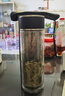 膳魔師（THERMOS）雙層玻璃杯TCGB-400毫升男女士茶水分離水杯防漏泡茶杯帶茶漏 TCGA-400-DR紅色帶原裝杯套 400ml 曬單實(shí)拍圖