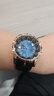 NASIR十二圓桌騎士機械手表男小眾品牌男款地支蟲(chóng)洞概念氚氣運動(dòng)男表潮 黑帶玫金藍面 曬單實(shí)拍圖
