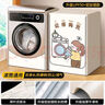 大笨牛滾筒洗衣機罩防水防曬套海爾小天鵝松下適用全自動(dòng)10公斤防塵蓋布 七星級防水防曬-機器藍貓 加強升級款-洗滌容量8-12公斤 曬單實(shí)拍圖