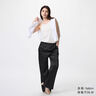 優(yōu)衣庫(kù)女裝緞紋舒適長(zhǎng)褲/垂墜休閑褲478850 09 黑色 S /155/64A 曬單實(shí)拍圖