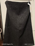 黑色亮片半身裙女秋冬季2025新款a字裙中長(cháng)款顯瘦毛呢直筒包臀裙 黑色亮片-長(cháng)款 XL (29) 建議115-125斤 曬單實(shí)拍圖