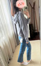 無(wú)印良品（MUJI）女式柔軟針織前開(kāi)睡衣套裝女士家居服女款女裝25年秋季 FD32CC5A 煙熏粉色 S -M 上裝160/84A 下裝160/66A 曬單實(shí)拍圖
