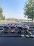 山漸青創(chuàng  )意超萌車(chē)載擺件2025新款可愛(ài)蒙奇奇汽車(chē)擺件車(chē)內中控臺裝飾用品 4娃墊 曬單實(shí)拍圖