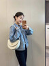 Qidongyinqing秋冬新款加絨加厚九分牛仔褲女高腰顯瘦提臀窄版直筒小個子煙管褲 黑色【長褲】單款 28 【推薦105-115斤】 曬單實拍圖