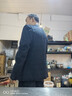瑪梵夫輕奢格子羊絨西服男秋冬季短款毛呢外套中年商務(wù)休閑西裝潮流便西 黑色 XL (180) /52 曬單實(shí)拍圖