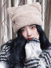 SOMUBAY月子帽產(chǎn)后秋冬季孕婦帽子坐月子女保暖針織帽百搭毛絨貓耳毛線(xiàn)帽 卡其(貓耳朵) 均碼(55-59cm) 曬單實(shí)拍圖