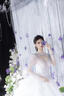 薇戀夢(mèng)嵐主婚紗新娘2025新款長(cháng)袖法式重工質(zhì)感孕婦輕大拖尾出門(mén)紗 白色齊地款+隨機小贈品 S 體重90斤左右 曬單實(shí)拍圖