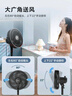 美的（Midea）【超級單品】七葉輕音立式電風(fēng)扇家用柔風(fēng)落地扇臺式桌面小型風(fēng)扇大風(fēng)量節能搖頭宿舍電扇 SAF30AB 曬單實(shí)拍圖