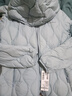 波司登輕薄鵝絨羽絨服女短款連帽葫蘆紋輕薄柔軟修身連帽外套 曬單實(shí)拍圖