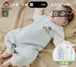 班杰威爾嬰兒衣服春秋季夾棉連體衣寶寶保暖哈衣爬服 保暖藍色2件裝 80碼 曬單實(shí)拍圖
