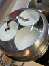 康巴赫304不銹鋼三層蒸鍋蒸籠復底大湯蒸鍋多功能鍋具32cm燃氣灶通用 曬單實(shí)拍圖