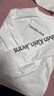 CALVIN KLEIN JEANS重磅純棉CK長(cháng)袖T恤男女新款字母印花上衣寬松百搭學(xué)生打底長(cháng)袖T恤 白色ck長(cháng)袖 XL 曬單實(shí)拍圖