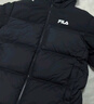 斐樂FILA情侶連帽羽絨服女2025冬連帽RGB多彩羽絨防風防潑水外套男 正黑色-BK M 170/92A/M 曬單實拍圖