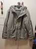 阿迪達斯 （adidas）棉服男裝上衣 2025冬季新款拒水防風(fēng)保暖運動(dòng)休閑連帽夾克外套 卵石銀灰 暖風(fēng)技術(shù) L 曬單實(shí)拍圖