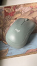 羅技（Logitech）M221 輕音鼠標 無(wú)線(xiàn)鼠標 辦公鼠標 對稱(chēng)鼠標 帶無(wú)線(xiàn)微型接收器 薄荷綠 曬單實(shí)拍圖