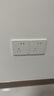 施耐德電氣錯位五孔插座十支裝 86型墻壁開(kāi)關(guān)插座面板套裝 桓悅 清雅白色 曬單實(shí)拍圖