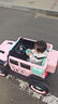 爵士酷派牧馬人兒童電動車可坐大人寶寶四驅(qū)越野車男女孩遙控玩具電動汽車 至尊+粉色+皮座+發(fā)光軟輪+12V14A超威電瓶 曬單實拍圖