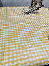 奧柏來(lái)桌布戶(hù)外露營(yíng)野餐墊防水防油防燙免洗格子餐桌布田園風(fēng)踏春桌墊 菊黃小格 100*160cm 曬單實(shí)拍圖