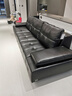 芝華仕（CHEERS）頭等艙智能意式極簡(jiǎn)零靠墻真皮電動(dòng)功能勞倫斯沙發(fā)床30567黑三 曬單實(shí)拍圖