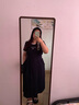 德旭家用衣帽架一體穿衣鏡可旋轉移動(dòng)女生臥室大試衣鏡全身鏡落地鏡子 復古胡桃-方形中號雙層-40*168cm 曬單實(shí)拍圖