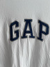 GAP男女裝春季款純棉字母logo短袖T恤常規上衣美版570044 白色 S 美碼 M亞洲碼175/92A 【偏小，建議選大一碼】 曬單實(shí)拍圖