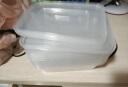 特美居一次性饭盒圆形透明塑料快餐盒l加厚带盖打包盒餐具20套装750ml 实拍图
