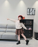 班尼路童裝女童裙子春秋燈芯絨公主裙女孩百褶裙2025新款時(shí)尚半身裙短裙 【公主裙】紅 130 曬單實(shí)拍圖