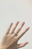 MZMZ鉑金情侶對戒pt950白金結(jié)求婚定情時(shí)尚戒指情人節(jié)生日禮物送女友 輕奢款-勿忘我情侶戒指 曬單實(shí)拍圖