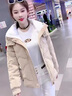 妍莉芬（yanlifen）短款羽絨棉服女2025年冬季新款外套棉襖加絨加厚寬松派克服女裝 卡其 L建議105-125斤 曬單實(shí)拍圖