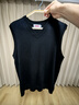 恒源祥可機洗純羊毛衫背心男士V領(lǐng)馬甲精紡羊毛針織坎肩 黑色 175  曬單實(shí)拍圖