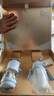 babycare歪頭仿母乳新生兒奶瓶禮盒防脹氣PPSU防摔4件套 靜謐藍 0-12月 曬單實(shí)拍圖